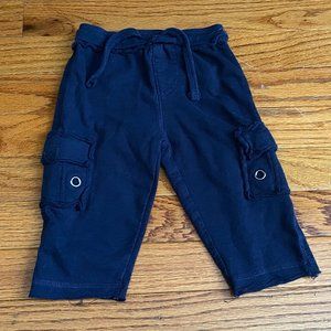 Mish Boys ❤️  Blue 100% Cotton Drawstring Trouser Size 9 Months (PRE-LOVED)